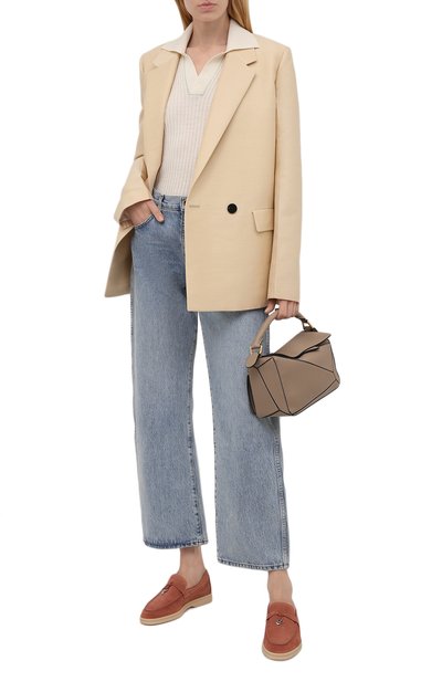 Замшевые лоферы summer charms walk LORO PIANA, арт. FAE5444, фото 2