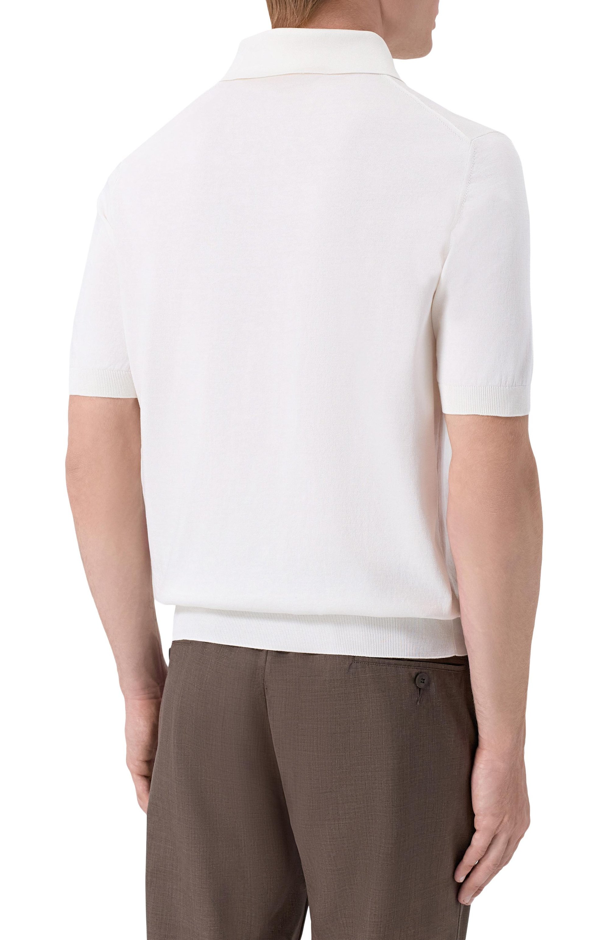 Поло из хлопка и шелка MVST, арт. M26.CSM.K424/50% C0TT0N 50% SILK, фото 4