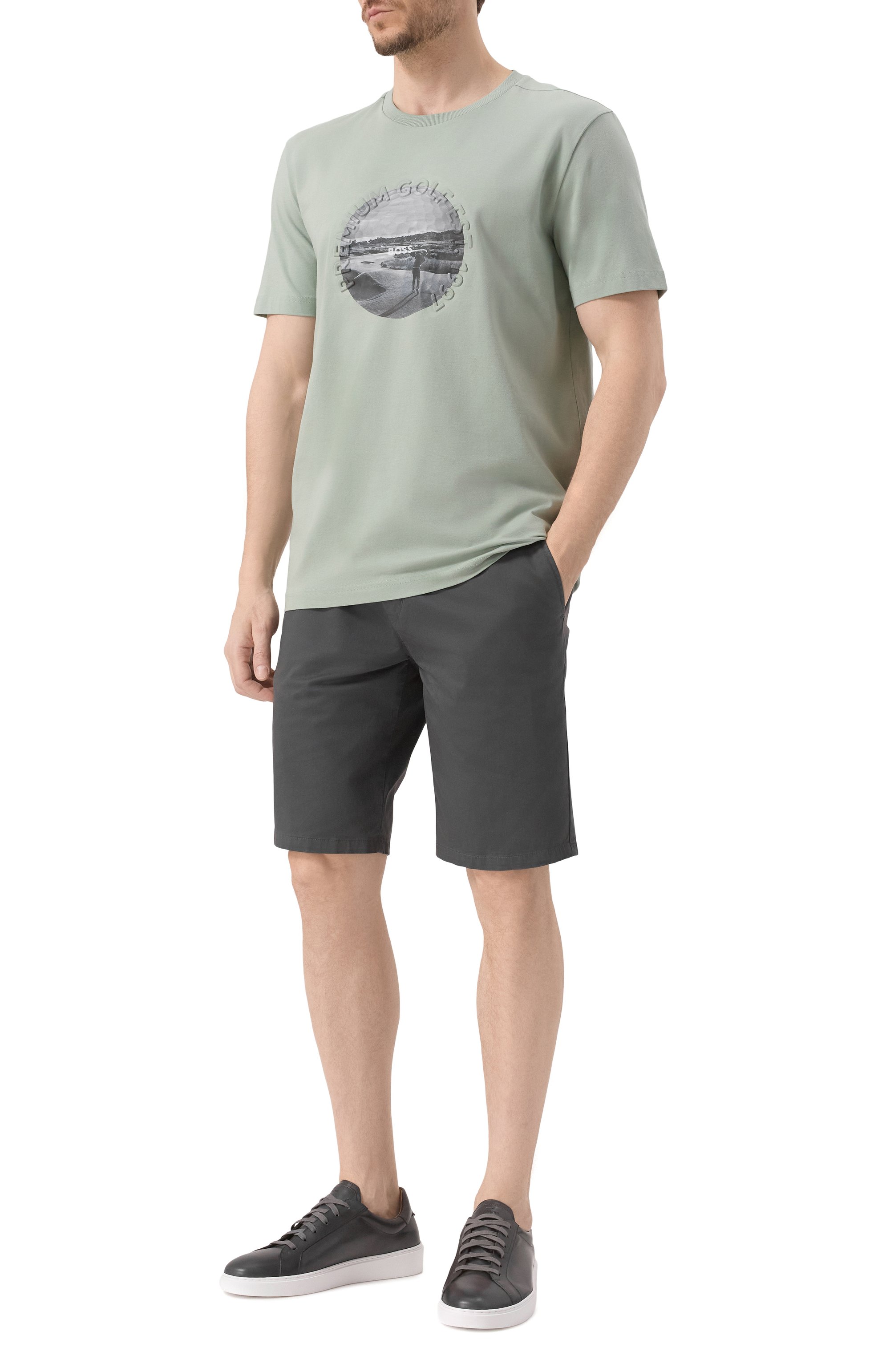 Хлопковая футболка BOSS GREEN, арт. 50537847, фото 2