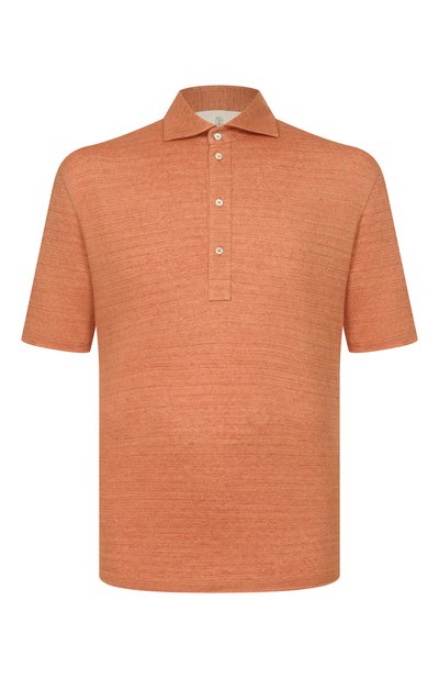 Поло изо льна и хлопка BRUNELLO CUCINELLI, арт. MR8273915, фото 1