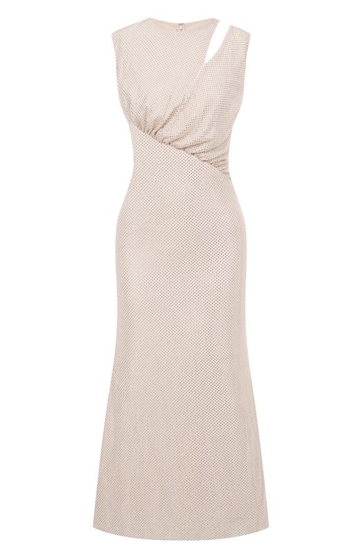 Платье с отделкой стразами self-portrait SC25030MCH Кремовый SC25030MCH