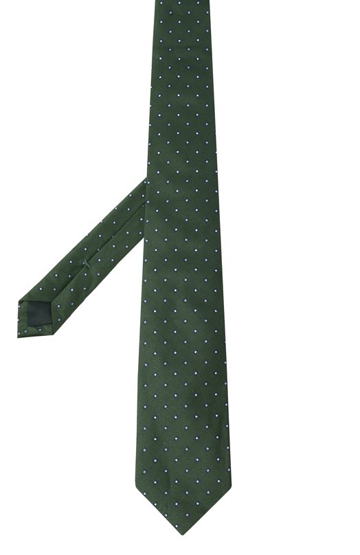 Шелковый галстук Corneliani 25U302-2520309 Зелёный  25U302-2520309 Фото 3