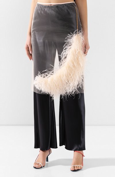 Юбка с отделкой перьями DRIES VAN NOTEN, арт. 201-10892-9305, фото 3