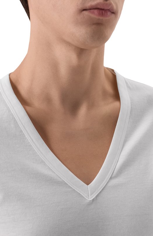 Хлопковая футболка Zilli MMA011M0110V00000 Белый  MMA011M0110V00000 Фото 5