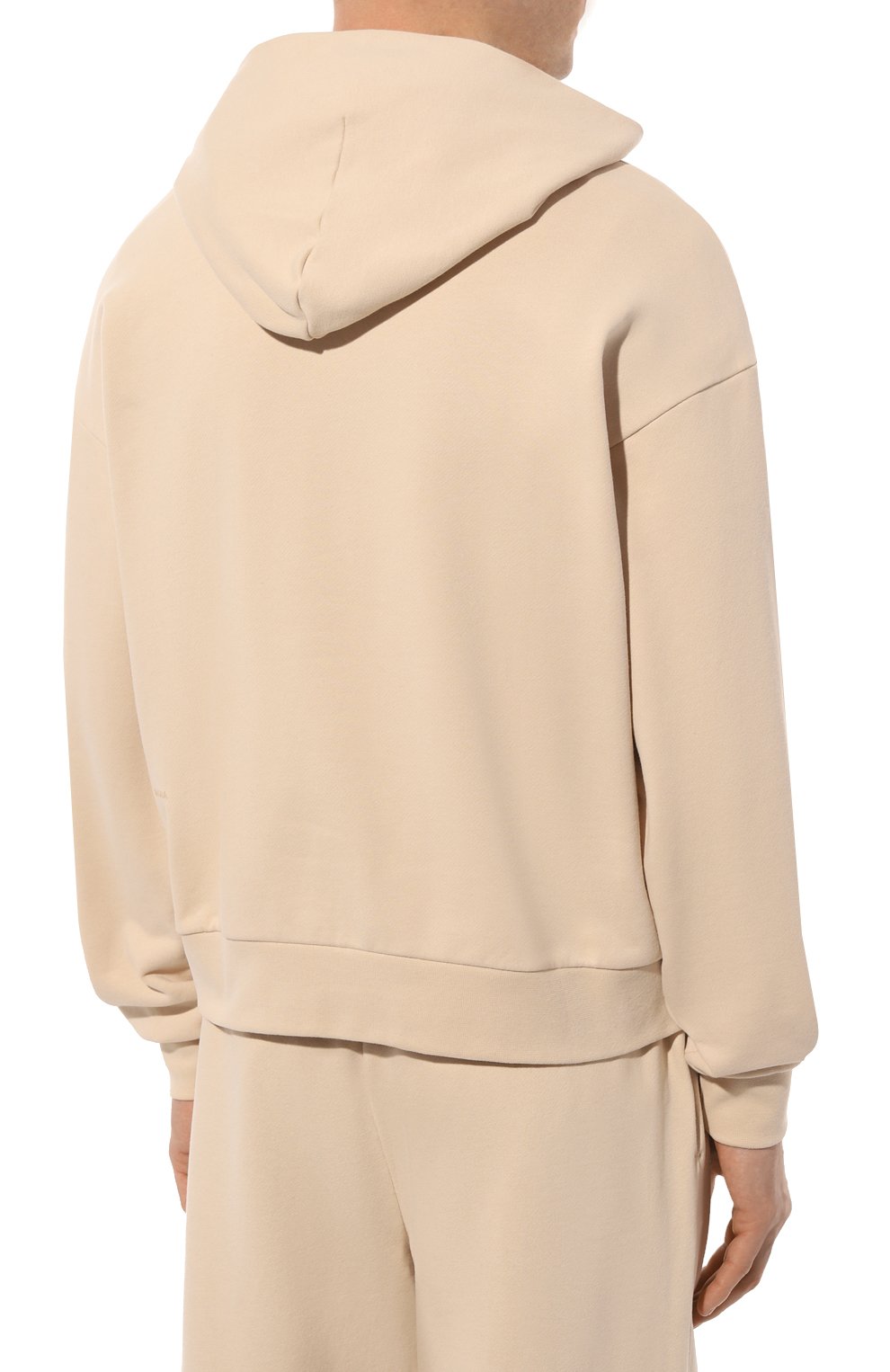 Хлопковое худи PANGAIA бежевого цвета по цене 15820 руб., арт. 365 Flexible Hoodie, фото 7 Хлопковое худи PANGAIA, арт. 365 Flexible Hoodie, фото 7