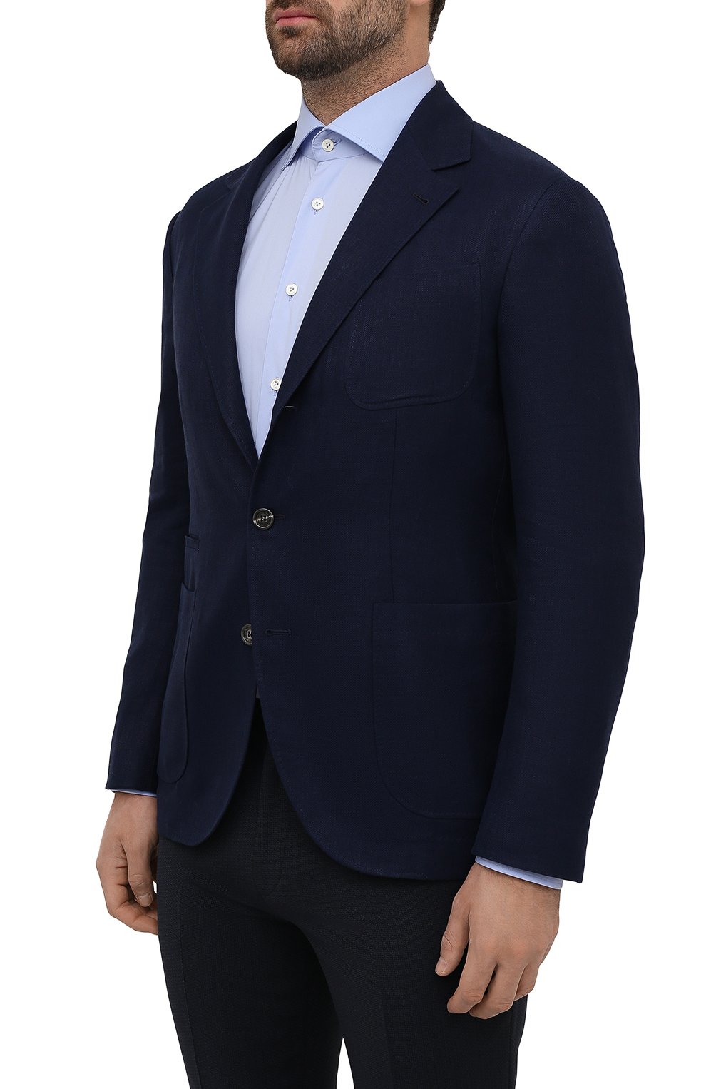 Пиджак изо льна и шерсти BRUNELLO CUCINELLI, арт. MD4957BND, фото 3