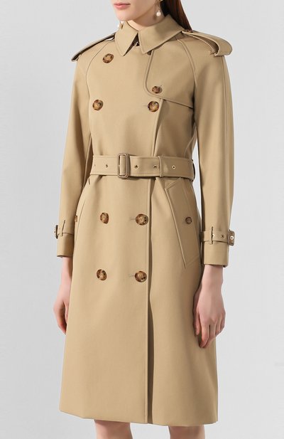 Хлопковый тренч BURBERRY, арт. 8024435, фото 3