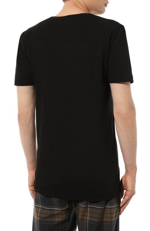 Хлопковая футболка Zimmerli 172-1461 Чёрный  172-1461 Фото 4