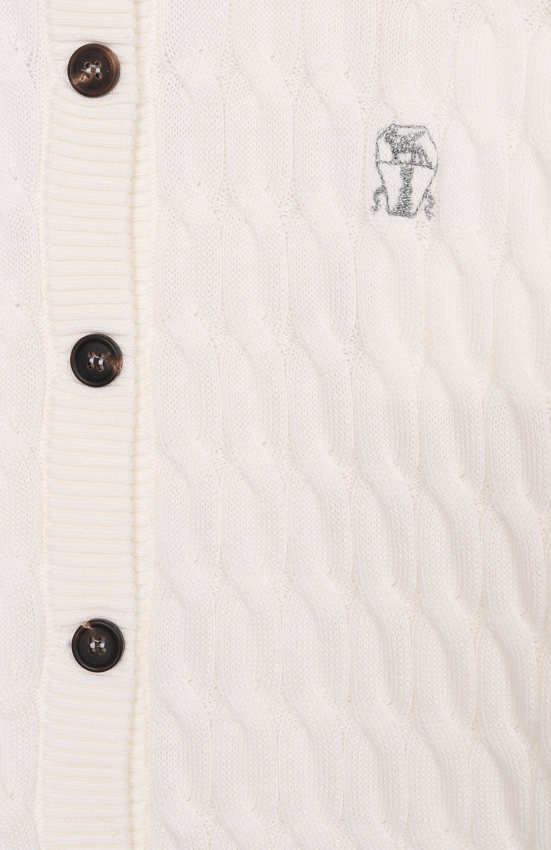 Хлопковый кардиган BRUNELLO CUCINELLI, арт. B19M19906C, фото 3