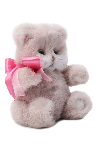 Мягкая игрушка из норки котик тедди CAROLON, арт. МИ-25-В-001-10