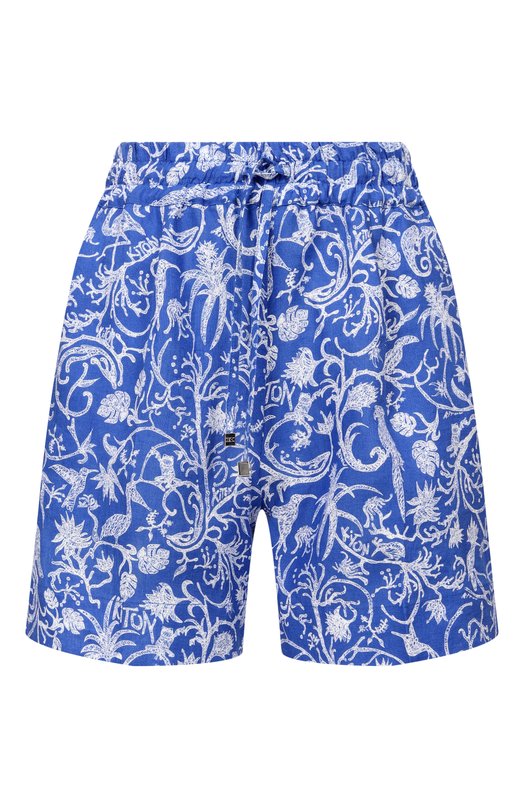 Льняные шорты Kiton D58114H08903 Синий D58114H08903