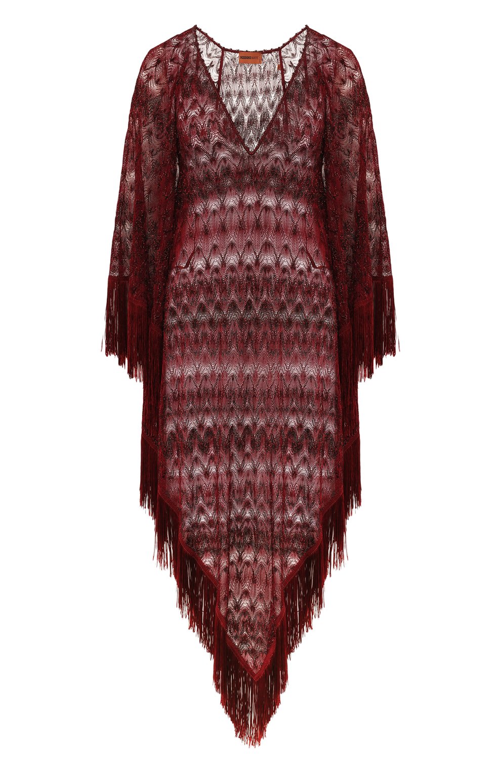 Туника MISSONI бордового цвета по цене 107500 руб., арт. MMQ00130/BR0081, фото 1 Туника MISSONI, арт. MMQ00130/BR0081, фото 1