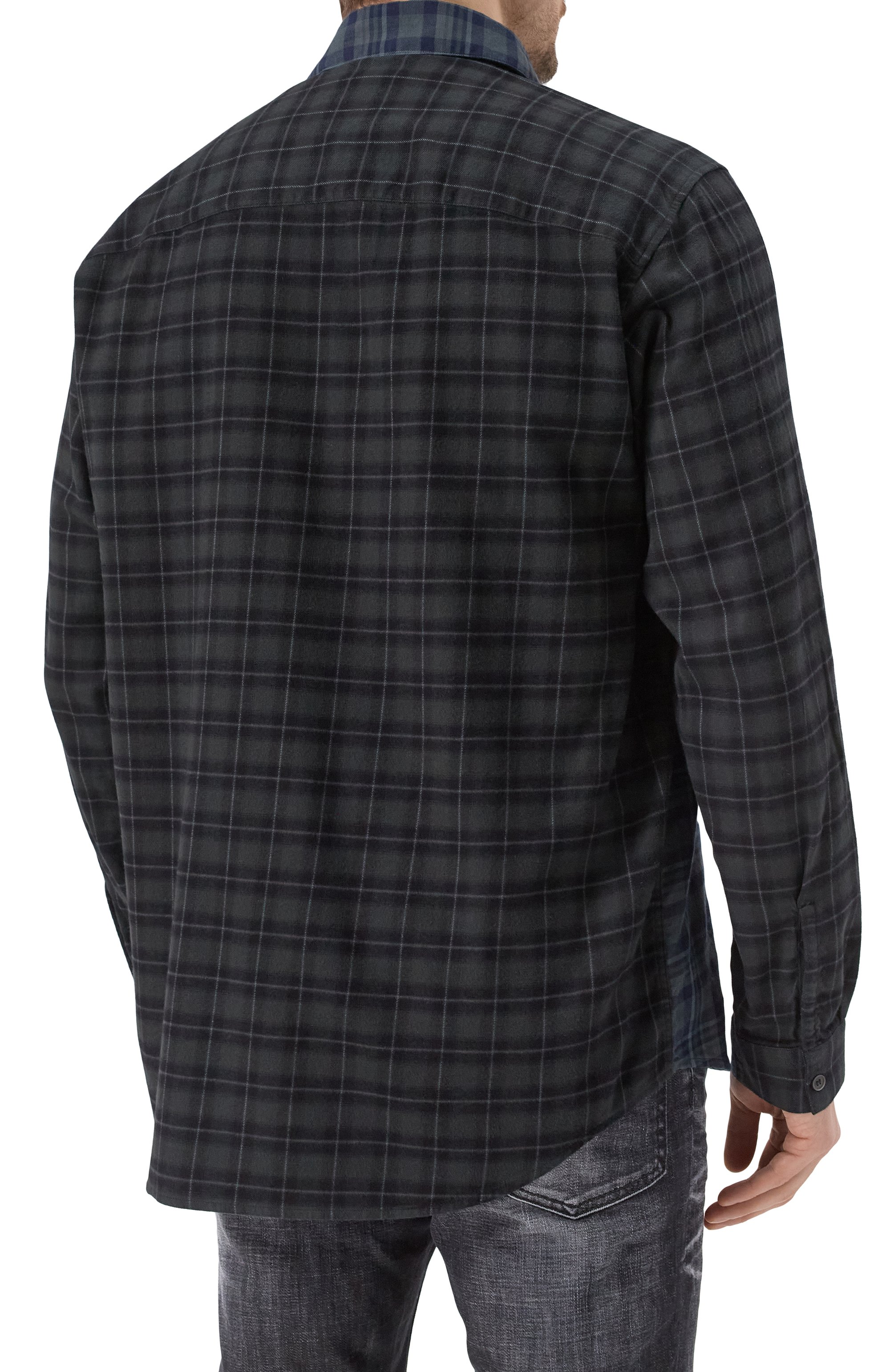 Рубашка из хлопка и вискозы DIESEL, арт. A17722/0EPAZ, фото 4