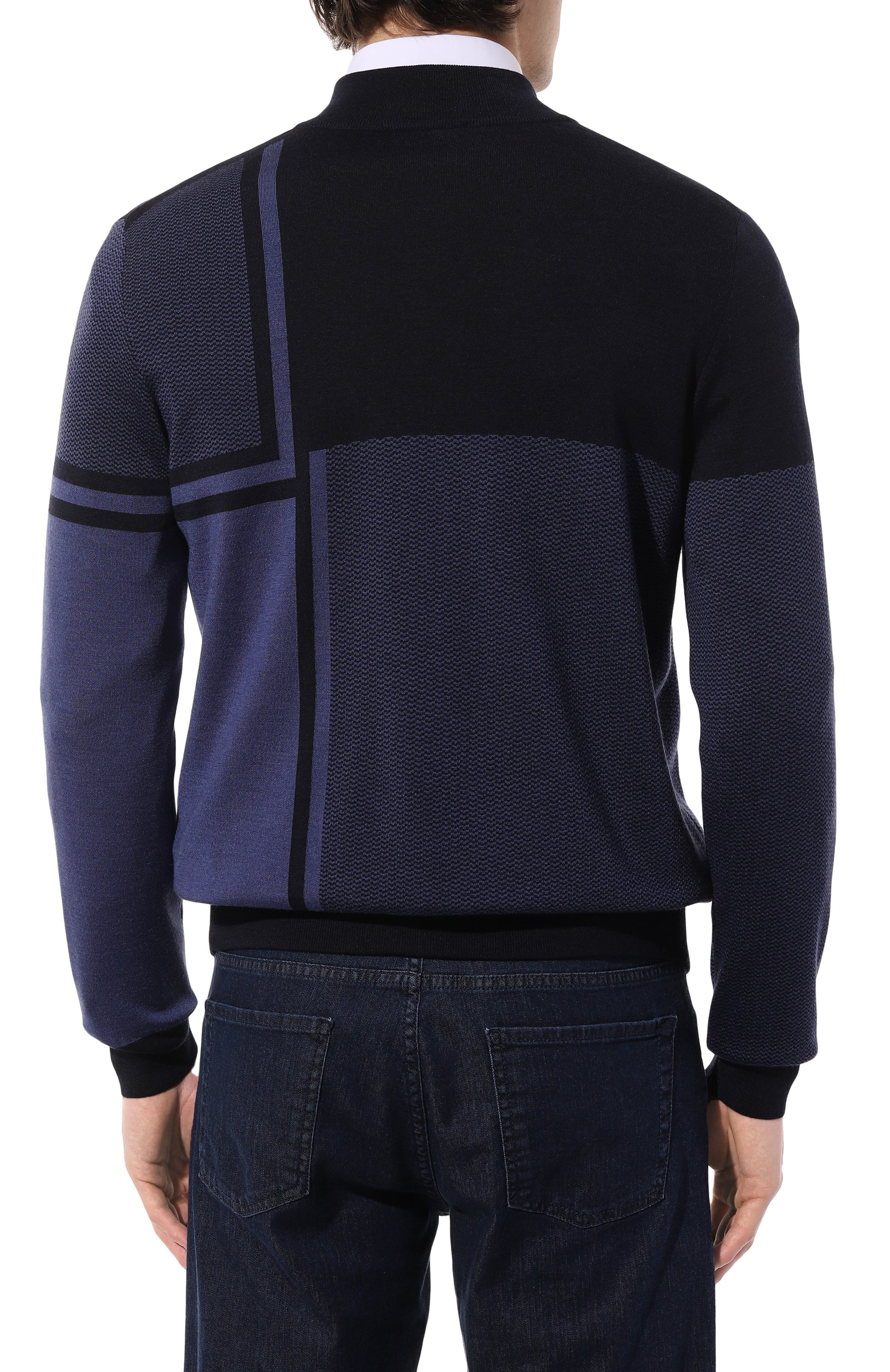 Кардиган из шерсти и шелка ZILLI, арт. JSS003M0240VZDTB0, фото 4