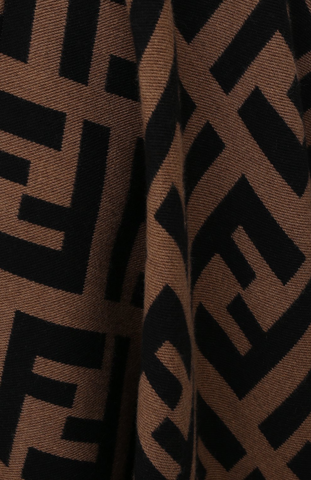 Пончо из шерсти и шелка FENDI черного цвета по цене 109500 руб., арт. FXX636 A3Q1, фото 5 Пончо из шерсти и шелка FENDI, арт. FXX636 A3Q1, фото 5