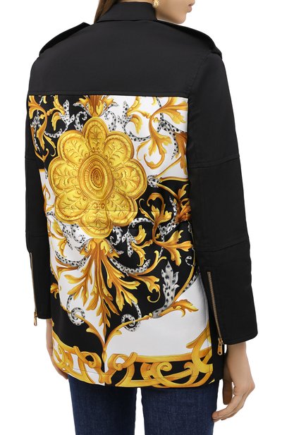 Хлопковая куртка VERSACE черного цвета по цене 299500 руб., арт. A87362/A226116, фото 5 Хлопковая куртка VERSACE, арт. A87362/A226116, фото 5