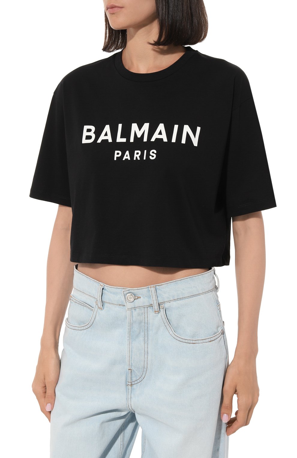 Хлопковая футболка BALMAIN, арт. AF1EE020BB02, фото 3