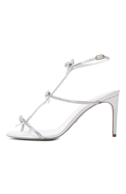 Текстильные босоножки Caterina 80 Rene Caovilla C12584-080/R001 Белый  C12584-080/R001 Фото 4