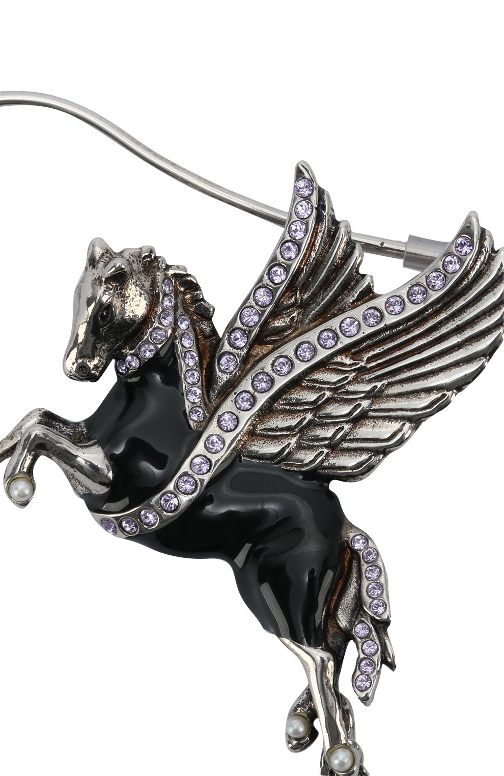 Серьга-цепочка со стразами ALEXANDER MCQUEEN, арт. 447048/IAE1Y, фото 2