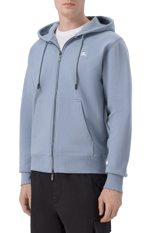 Хлопковая толстовка Burberry 8110494 Голубой  8110494 Фото 3