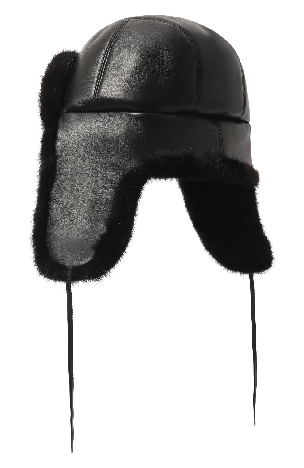 Шапка-ушанка мишка из меха норки и кожи FURLAND, арт. 0011202110172600617, фото 5