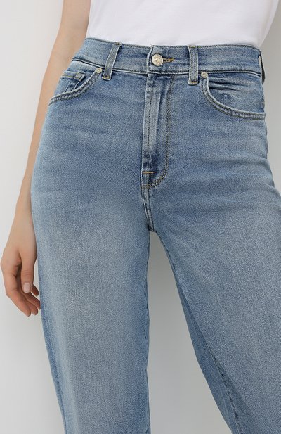 Джинсы 7 FOR ALL MANKIND голубого цвета по цене 27750 руб., арт. JSA71200L0, фото 5 Джинсы 7 FOR ALL MANKIND, арт. JSA71200L0, фото 5