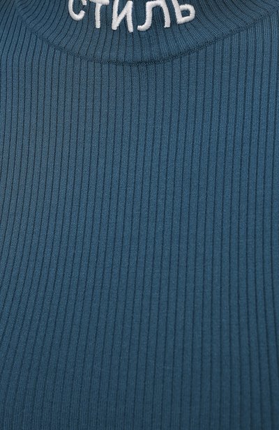 Боди из вискозы HERON PRESTON синего цвета по цене 48750 руб., арт. HWHA004R21KNI0015700, фото 5 Боди из вискозы HERON PRESTON, арт. HWHA004R21KNI0015700, фото 5