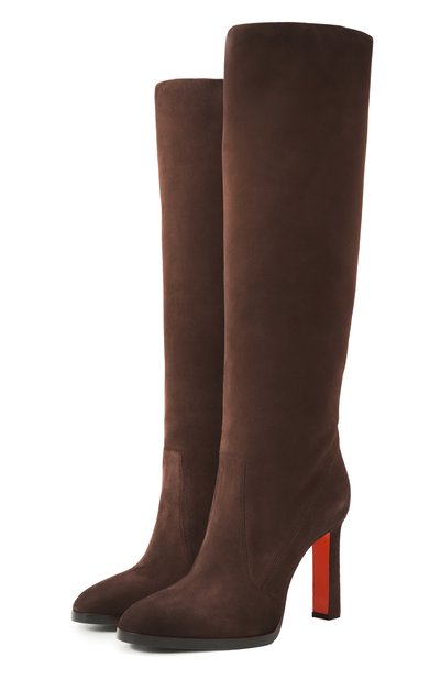 Женские замшевые сапоги SANTONI, арт. WSAG71129HI2NAEA