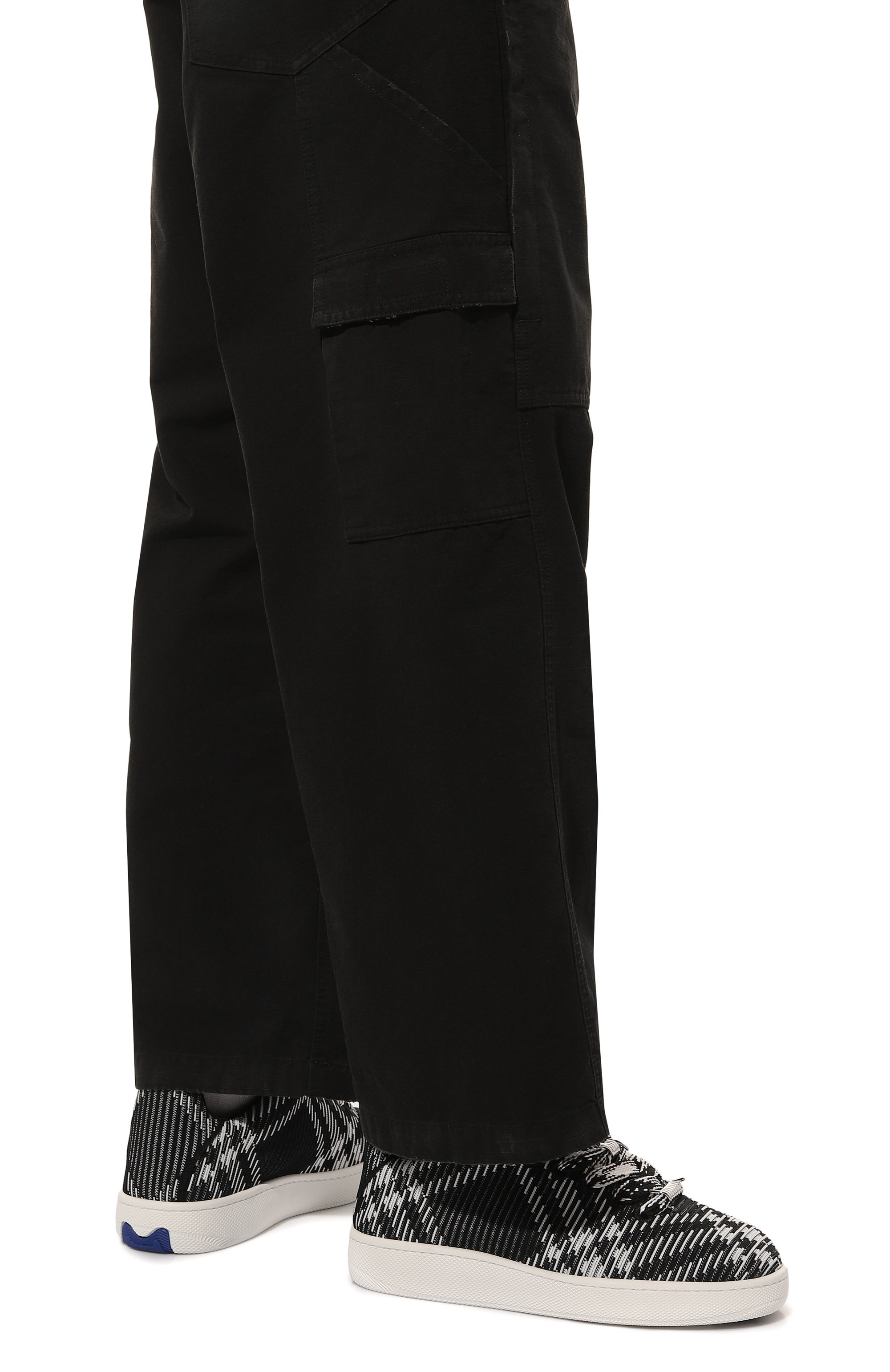 Текстильные кеды box BURBERRY, арт. 8083477, фото 3