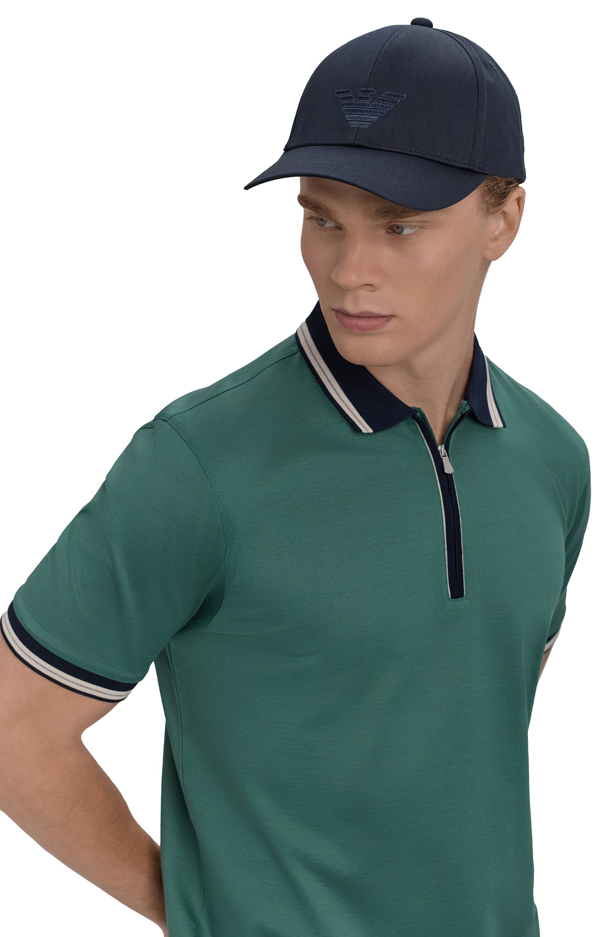 Хлопковая бейсболка EMPORIO ARMANI, арт. EX000005/AF12610, фото 2