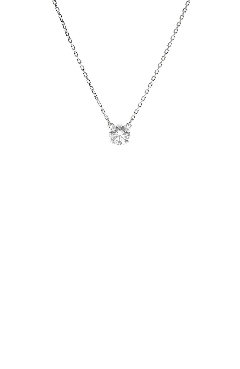 Женская кулон на цепочке constella SWAROVSKI серебряного цвета, арт. 5636706 | Фото 3 (Нос: Не проставлено; Региональные ограничения белый список (Axapta Mercury): Не проставлено; Материал: Металл, Кристаллы)