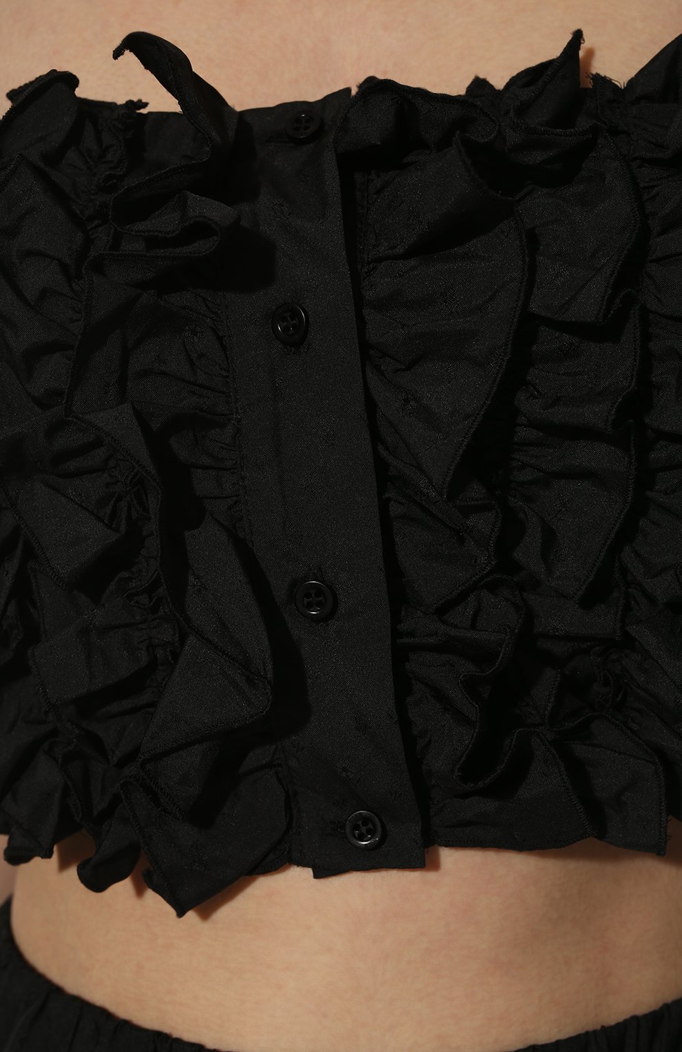 Топ MSGM черного цвета по цене 31900 руб., арт. 3241MDT03 227108, фото 5 Топ MSGM, арт. 3241MDT03 227108, фото 5