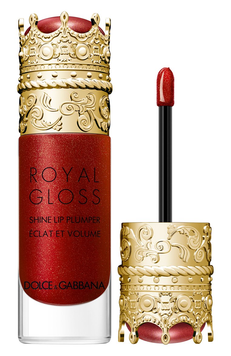 Блеск для губ с эффектом объема royal gloss, precious red DOLCE & GABBANA  цвета, арт. 30701227DG | Фото 3 (Региональные ограничения белый список (Axapta Mercury): Не проставлено; Финишное покрытие: Блестящий; Нос: Не проставлено)