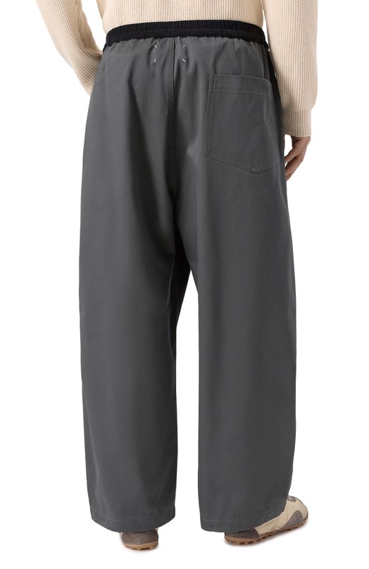 Хлопковые брюки Maison Margiela S30KA0626/M35156 Серый  S30KA0626/M35156 Фото 4