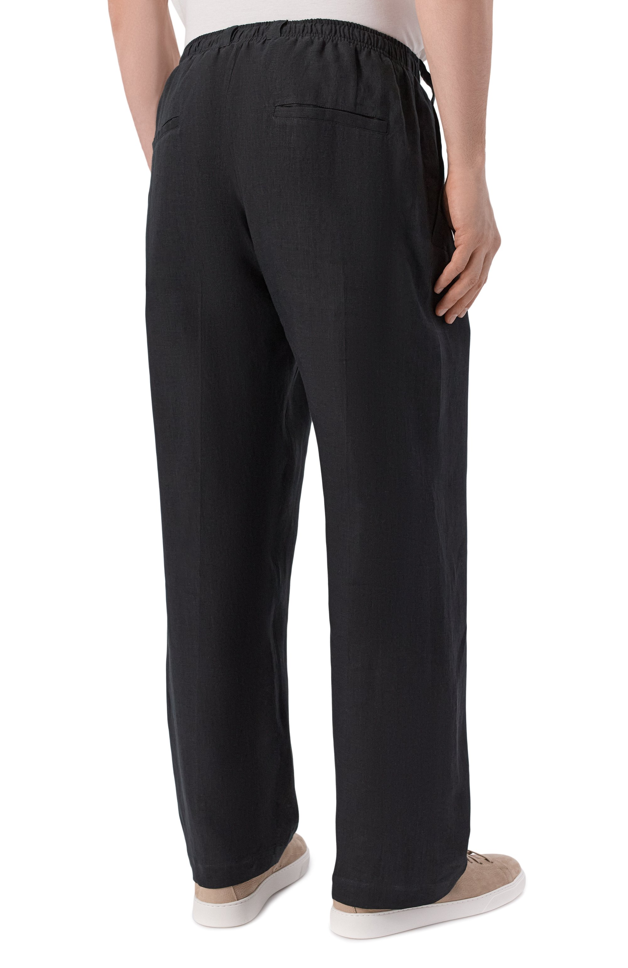 Льняные брюки KITON, арт. UPKN088K0708H, фото 4