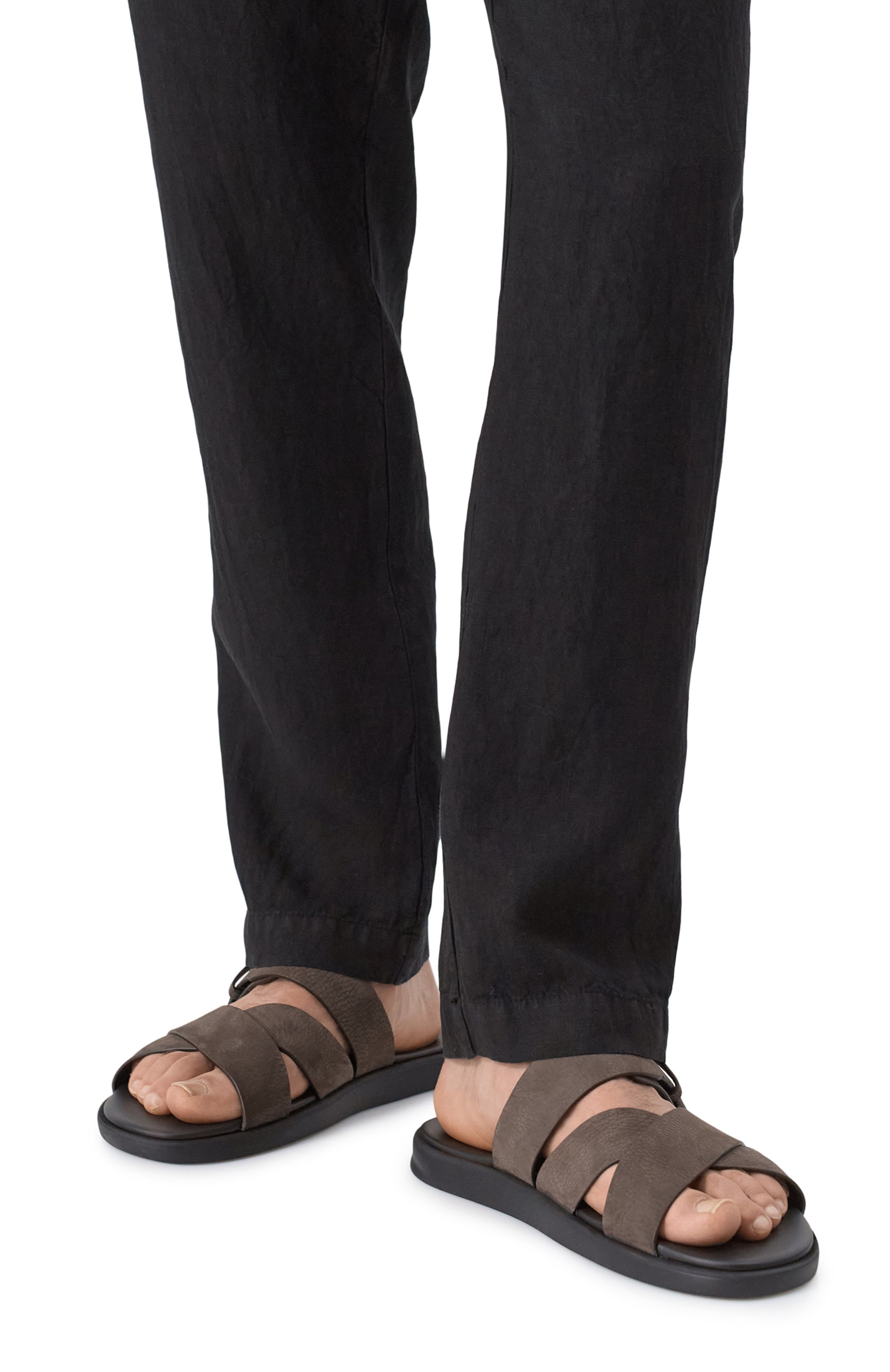 Шлепанцы из нубука DOUCAL'S, арт. DU3299MYK0UF249N, фото 3