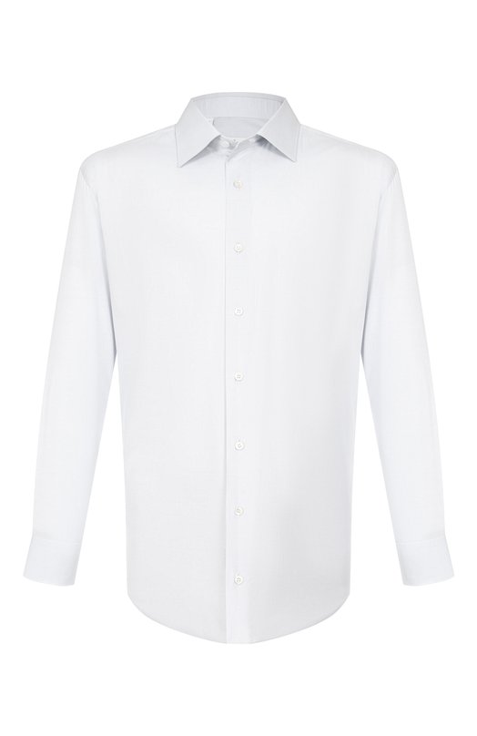 Хлопковая сорочка Brioni RCB40M/P90C3 Белый RCB40M/P90C3