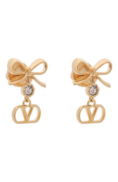 Серьги VALENTINO золотого цвета по цене 31550 руб., арт. 9W0J0BU9/YCW, фото 3 Серьги VALENTINO, арт. 9W0J0BU9/YCW, фото 3