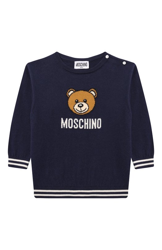 Пуловер из хлопка и шерсти Moschino