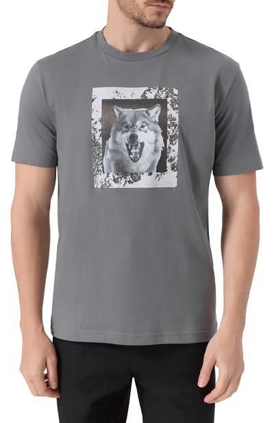 Хлопковая футболка BOSS ORANGE, арт. 50554615, фото 3