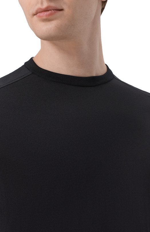 Шелковая футболка Stefano Ricci K919512G10/R25190 Чёрный  K919512G10/R25190 Фото 5