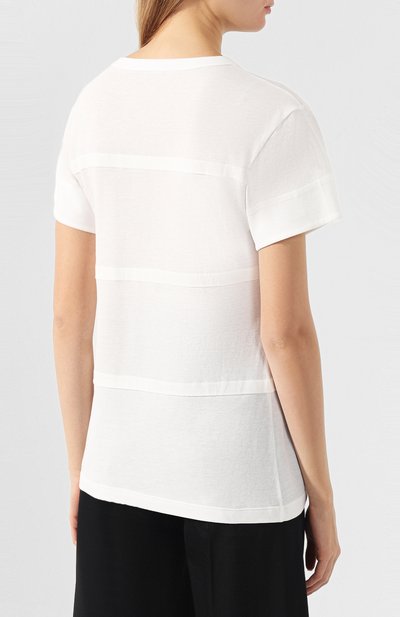 Хлопковая футболка JIL SANDER NAVY, арт. JNWM7007A/JM2586, фото 4