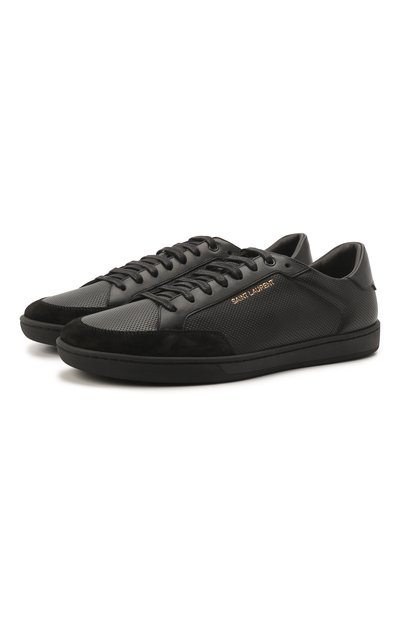 Мужские кожаные кеды court classic sl/10 SAINT LAURENT, арт. 603223/1JZ30