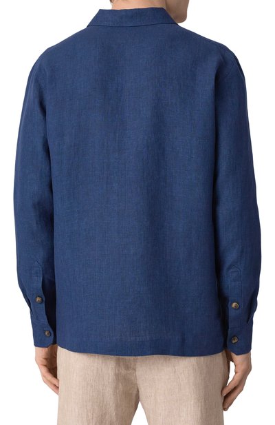 Льняная рубашка CAPOBIANCO, арт. 18M501.LL00., фото 4