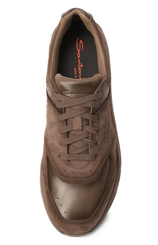 Кожаные кроссовки Innova Santoni MBIG22112CPATK0H Коричневый  MBIG22112CPATK0H Фото 6