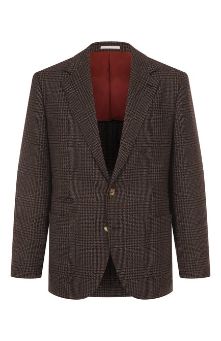 Мужской пиджак из шерсти и шелка BRUNELLO CUCINELLI, арт. MV4167BND