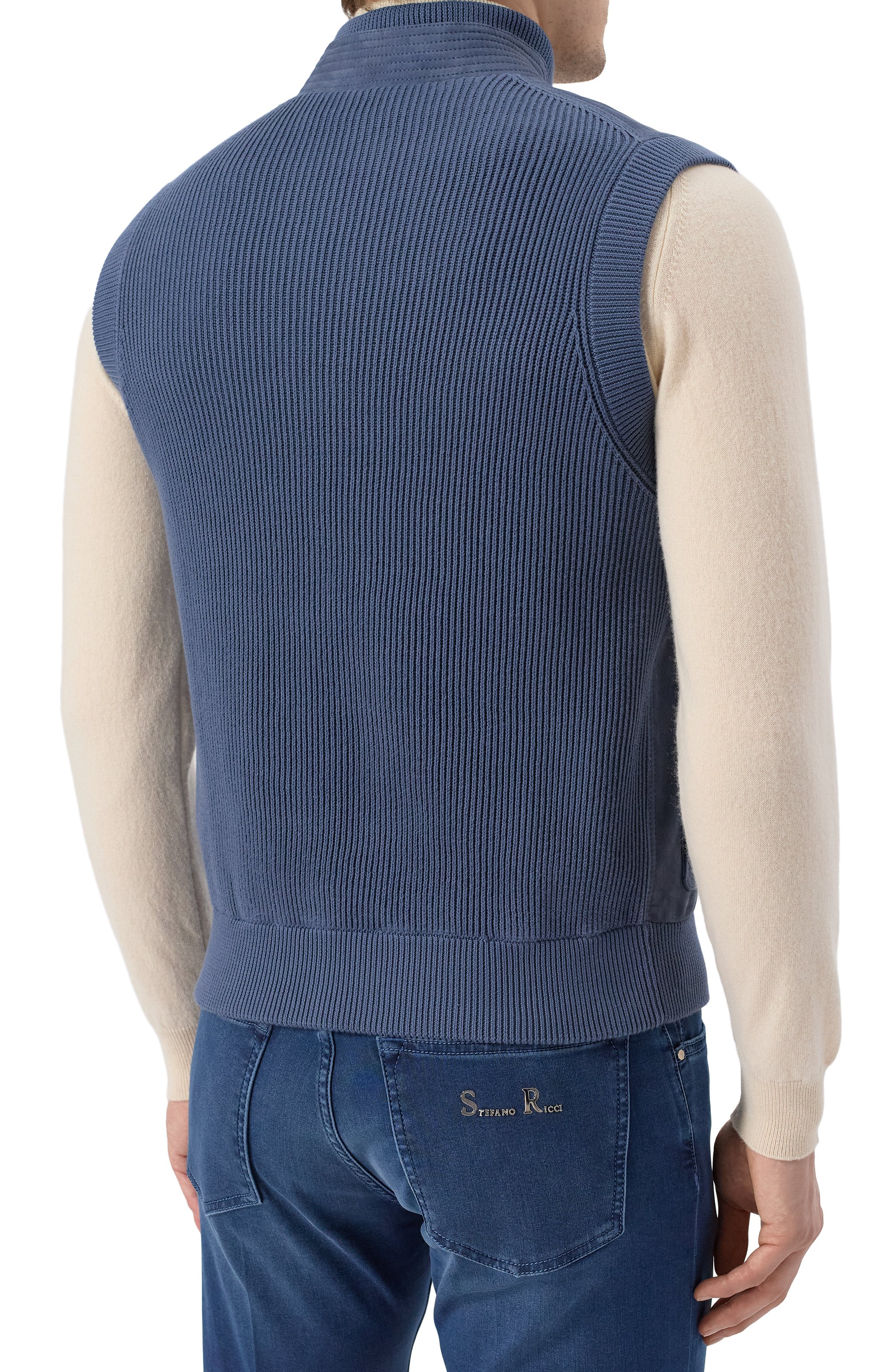 Комбинированный жилет BRUNELLO CUCINELLI, арт. M0PCL2033, фото 4