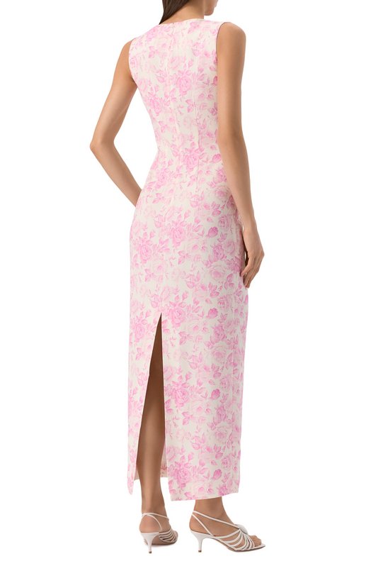 Платье из вискозы ROWEN ROSE DRS_RR389 Розовый  DRS_RR389 Фото 4