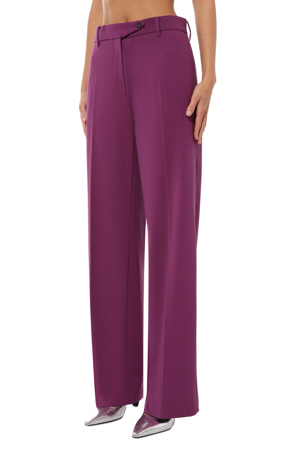 Брюки N21 фиолетового цвета по цене 49950 руб., арт. B032/3047, фото 3 Брюки N21, арт. B032/3047, фото 3