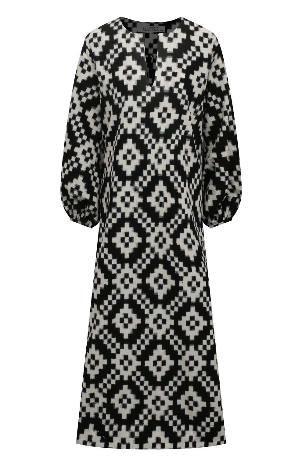 Хлопковая туника KLEED LOUNGEWEAR, арт. D0RCAS BLACK KAFTAN, фото 1